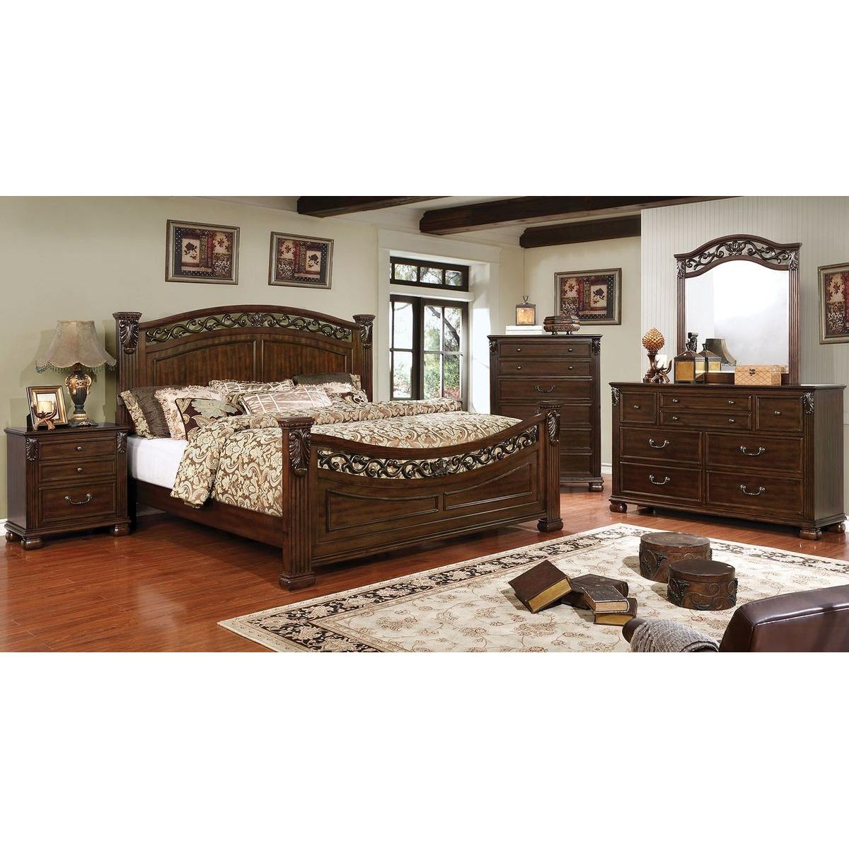 Furniture of America Cervantes California King Poster Bed CM7730CK-BED IMAGE 5