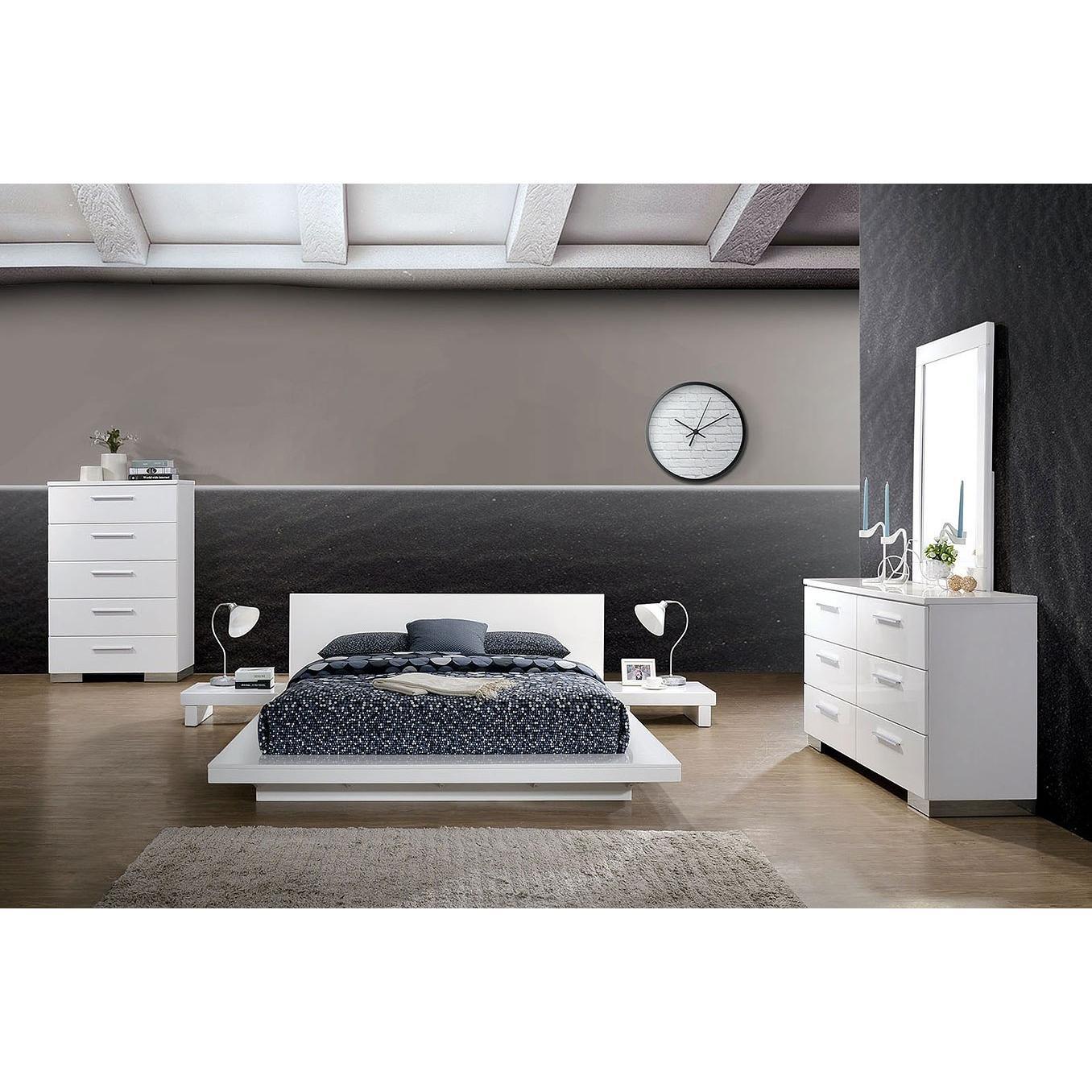 Furniture of America Christie Queen Platform Bed CM7540WH-Q-BED IMAGE 2