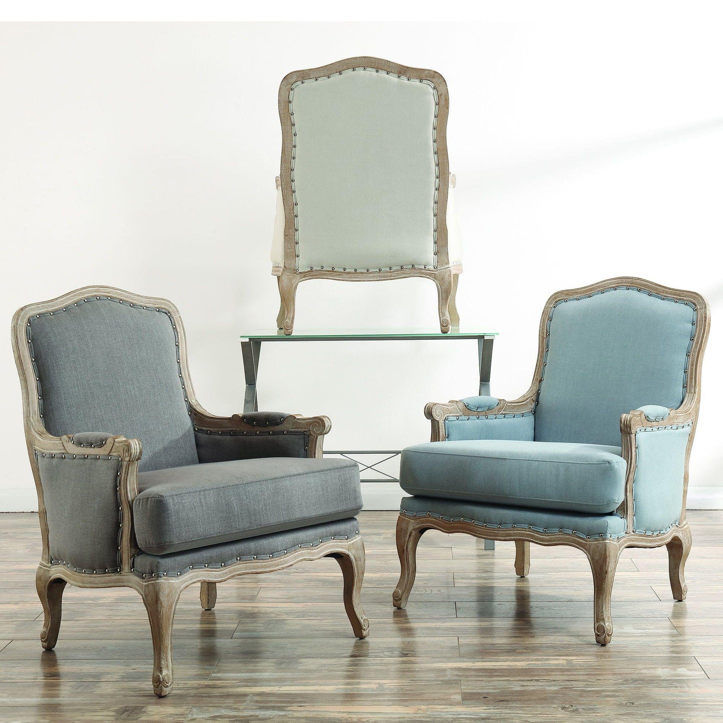 Elements International Artesia Stationary Fabric Accent Chair UAZ540100G IMAGE 3