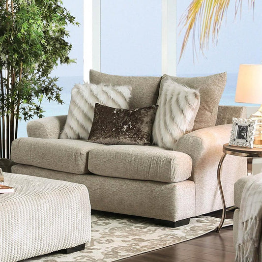 Furniture of America Anthea Stationary Fabric Loveseat SM5140-LV IMAGE 1