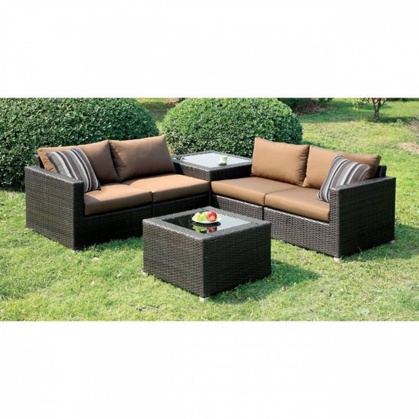 Furniture of America Outdoor Seating Sectionals CM-OS1817BR-SET IMAGE 3