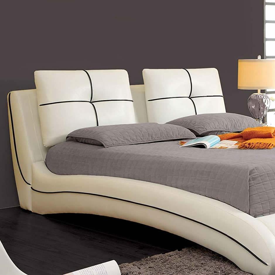 Furniture of America Ourem Queen Upholstered Platform Bed CM7017Q-BED IMAGE 3