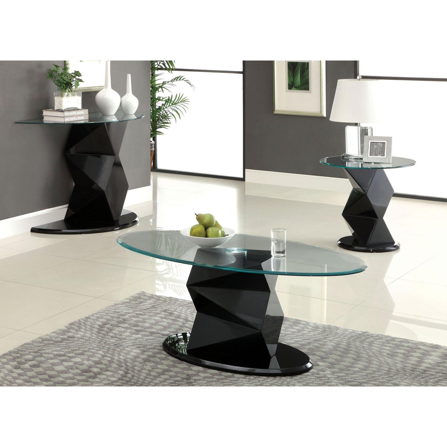 Furniture of America Malawa V Sofa Table CM4170BK-S-PK IMAGE 3