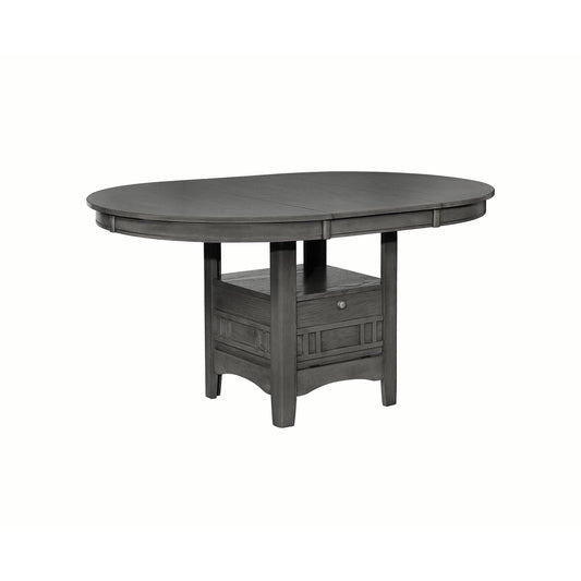 Coaster Furniture Lavon 108211 Oval 60-inch Extension Leaf Dining Table - Medium Grey IMAGE 1