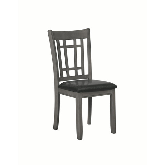 Coaster Furniture Lavon 108212 Wood Dining Side Chair - Medium Grey (Set of 2) IMAGE 1
