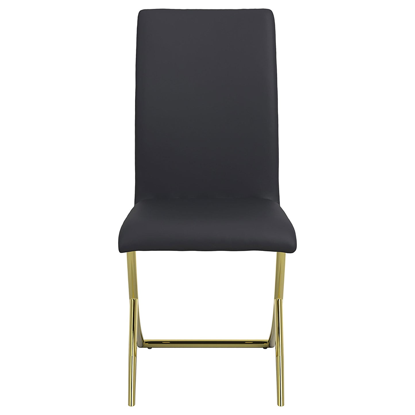 Coaster Furniture Carmelia 105172 Upholstered Dining Side Chair - Black (Set of 4) IMAGE 2