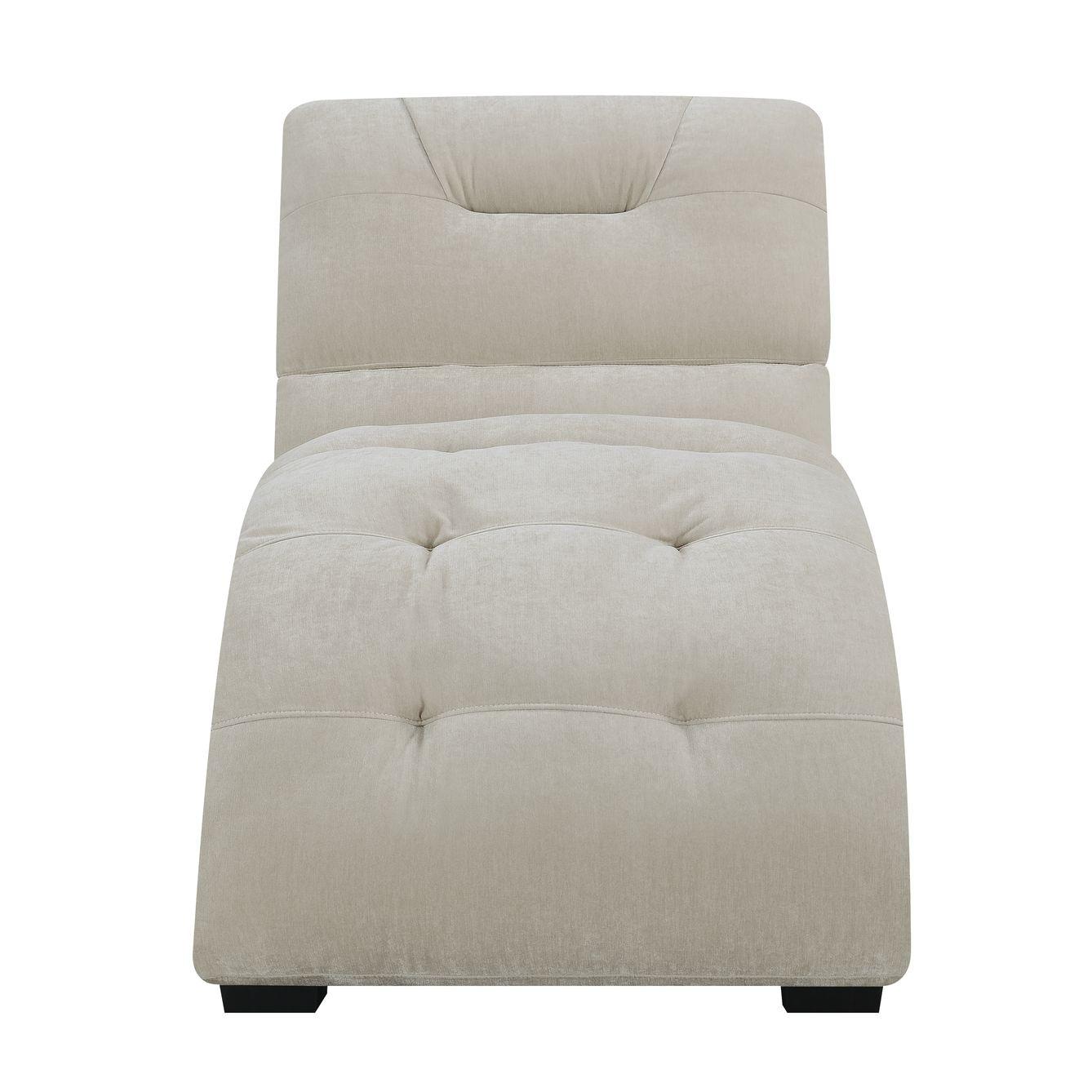 Elements International Dominick UDK1745110E Chaise - Amigo Linen IMAGE 2