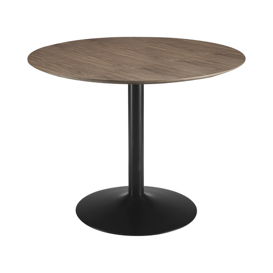 Coaster Furniture Cora 110280 Round 40-inch Wood Top Dining Table - Brown Walnut IMAGE 1