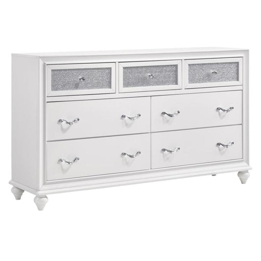 Coaster Furniture Barzini 205893 7-Drawer Dresser - White IMAGE 1
