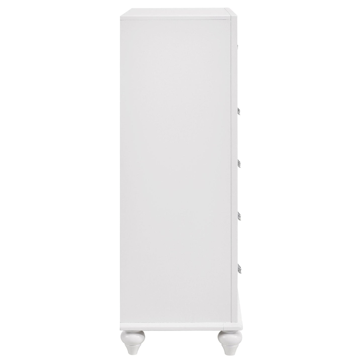 Coaster Furniture Barzini 205895 5-Drawer Bedroom Chest - White IMAGE 8