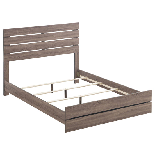 Coaster Furniture Brantford 207041KE Wood Eastern King Panel Bed - Barrel Oak IMAGE 1
