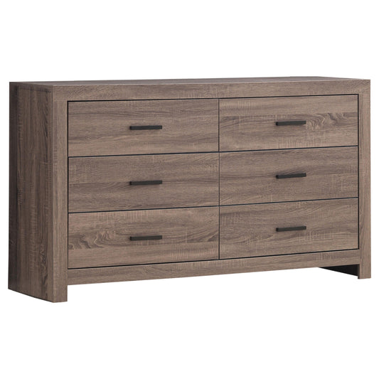 Coaster Furniture Brantford 207043 6-Drawer Dresser - Barrel Oak IMAGE 1