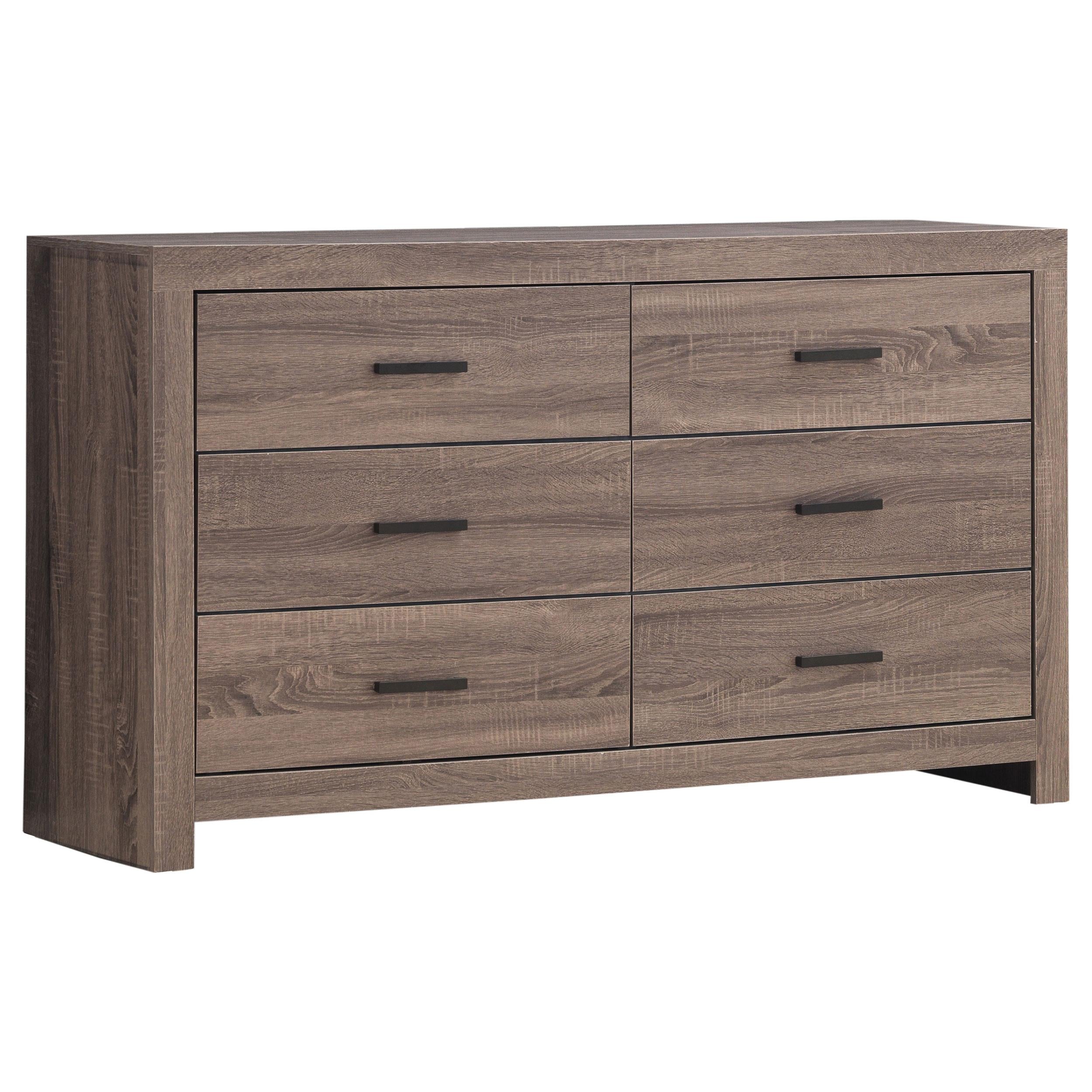 Coaster Furniture Brantford 207043 6-Drawer Dresser - Barrel Oak IMAGE 1