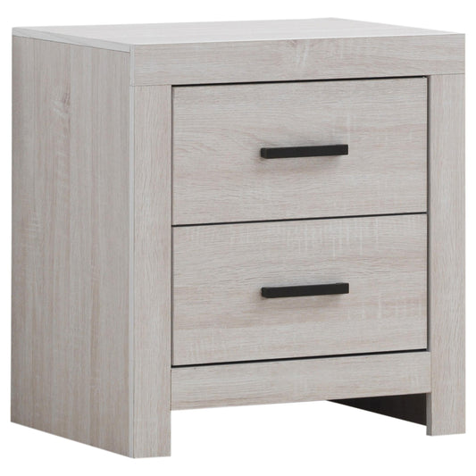 Coaster Furniture Brantford 207052 2-Drawer Nightstand - Coastal White IMAGE 1