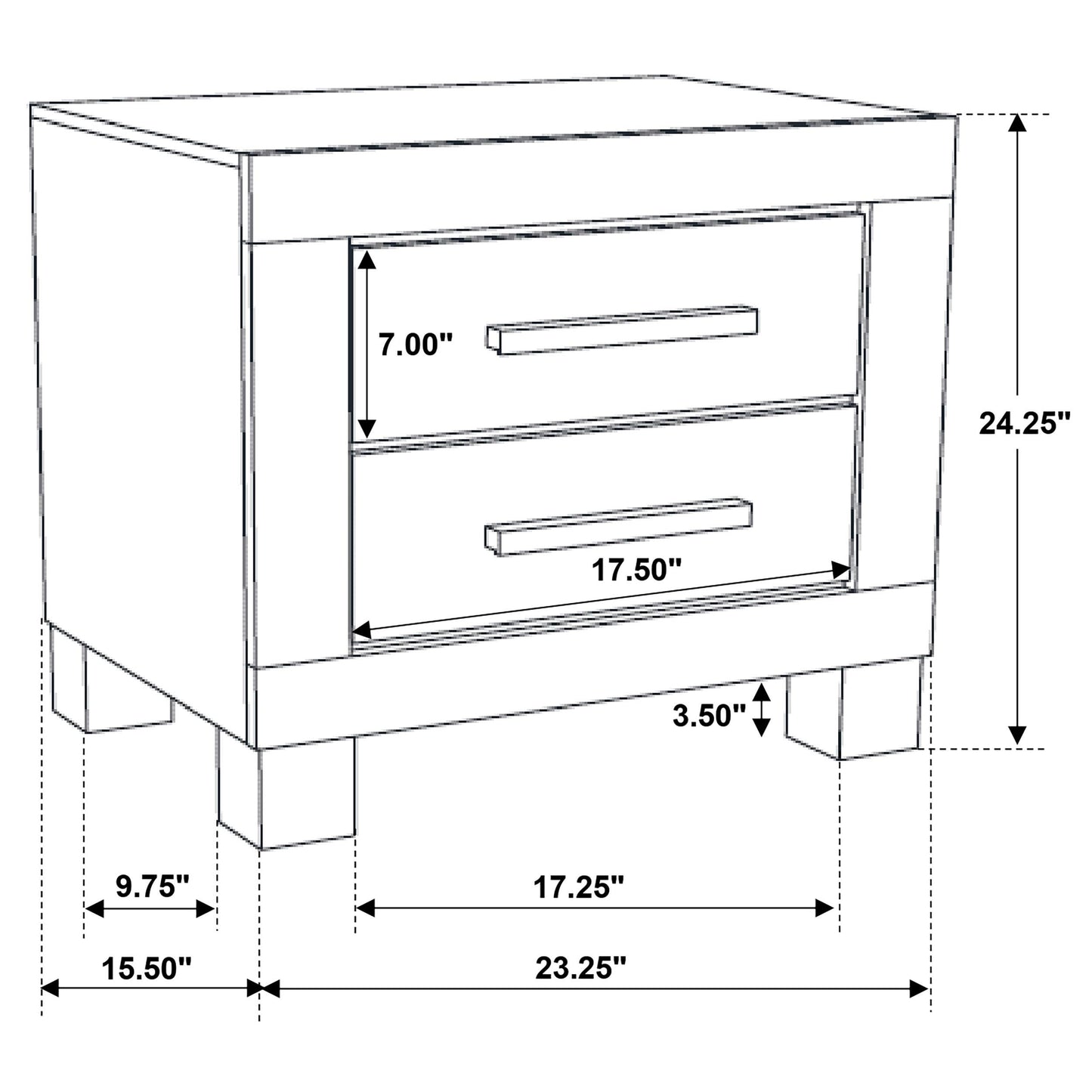 Coaster Furniture Woodmont 222632 2-Drawer Nightstand - Rustic Golden Brown IMAGE 10