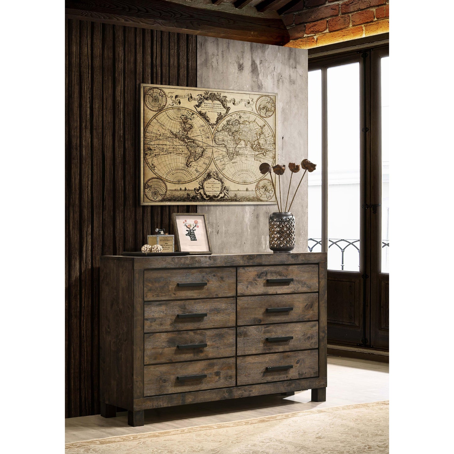 Coaster Furniture Woodmont 222633 8-Drawer Dresser - Rustic Golden Brown IMAGE 9