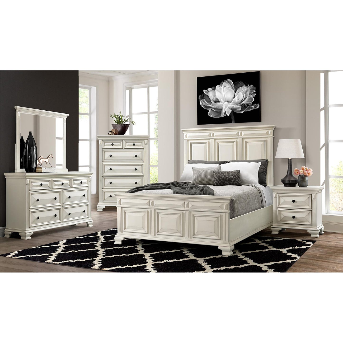 Elements International Calloway CY700KB King Panel Bed IMAGE 7