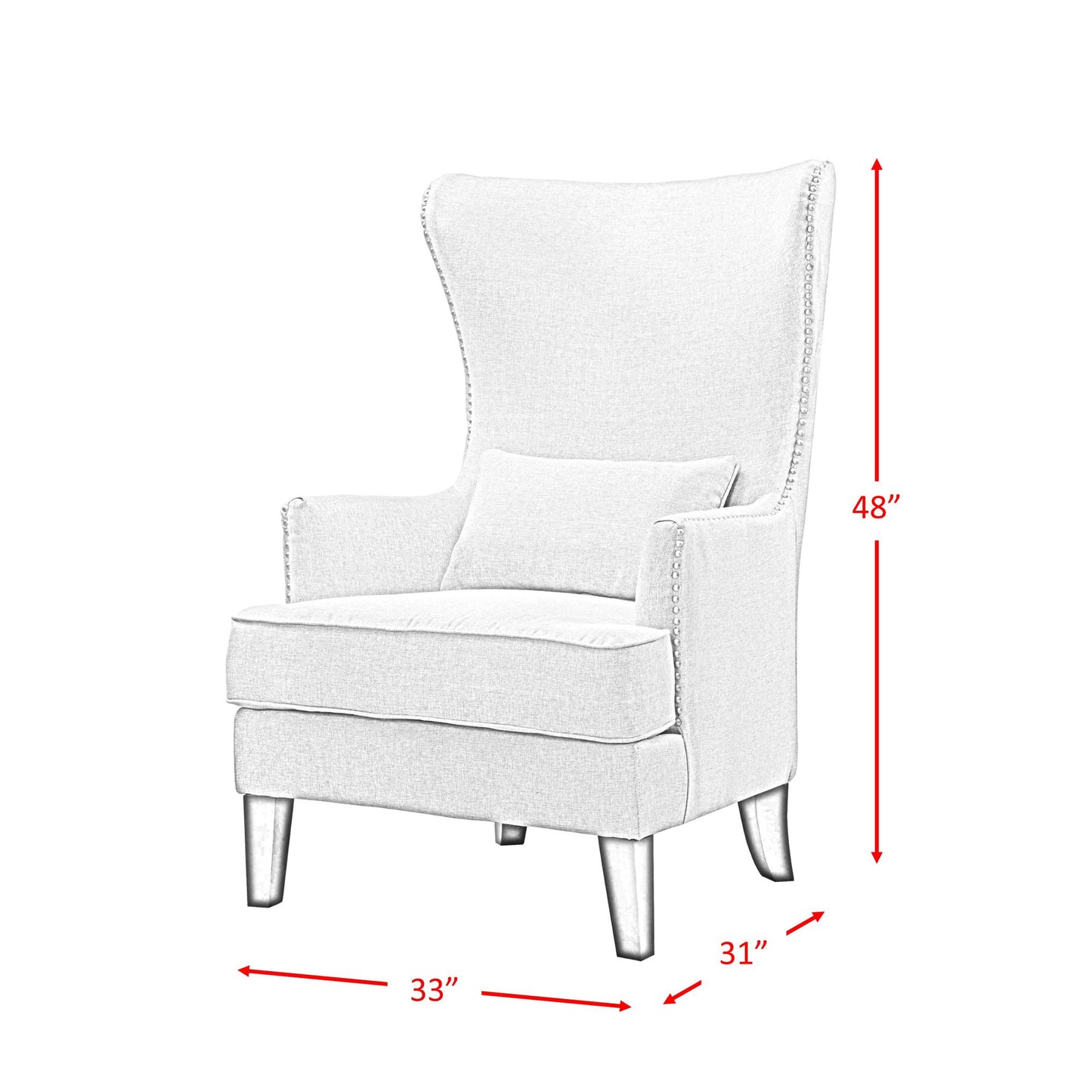 Elements International Kori Accent Chair - Heirloom Charcoal IMAGE 8