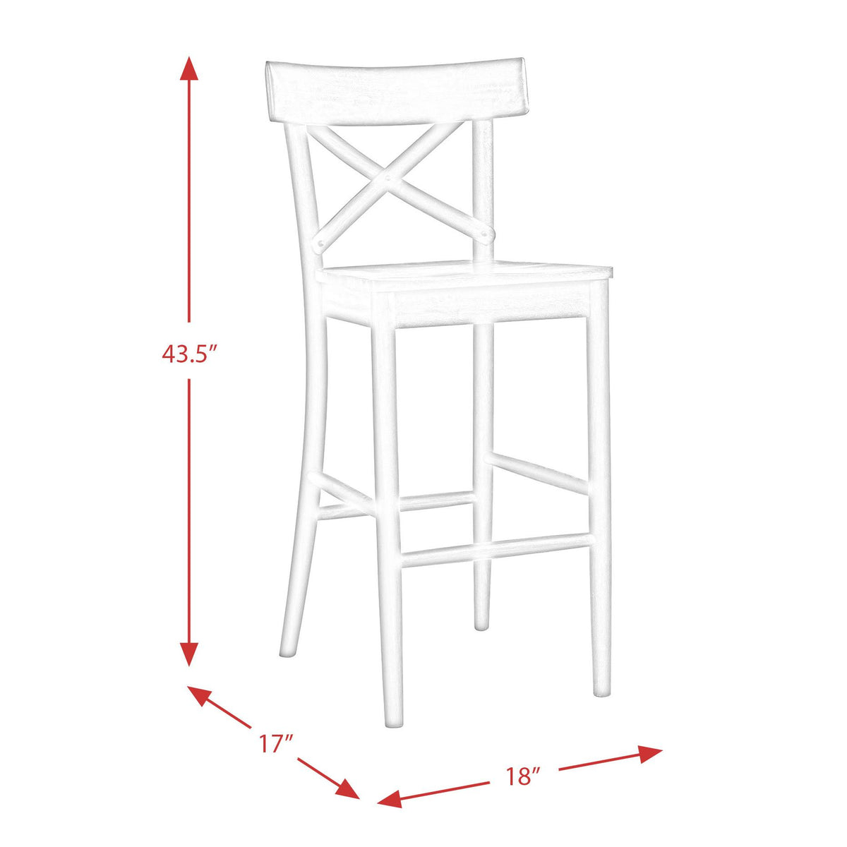 Elements International Coronado LCO100BST 30" Bar Stool IMAGE 11
