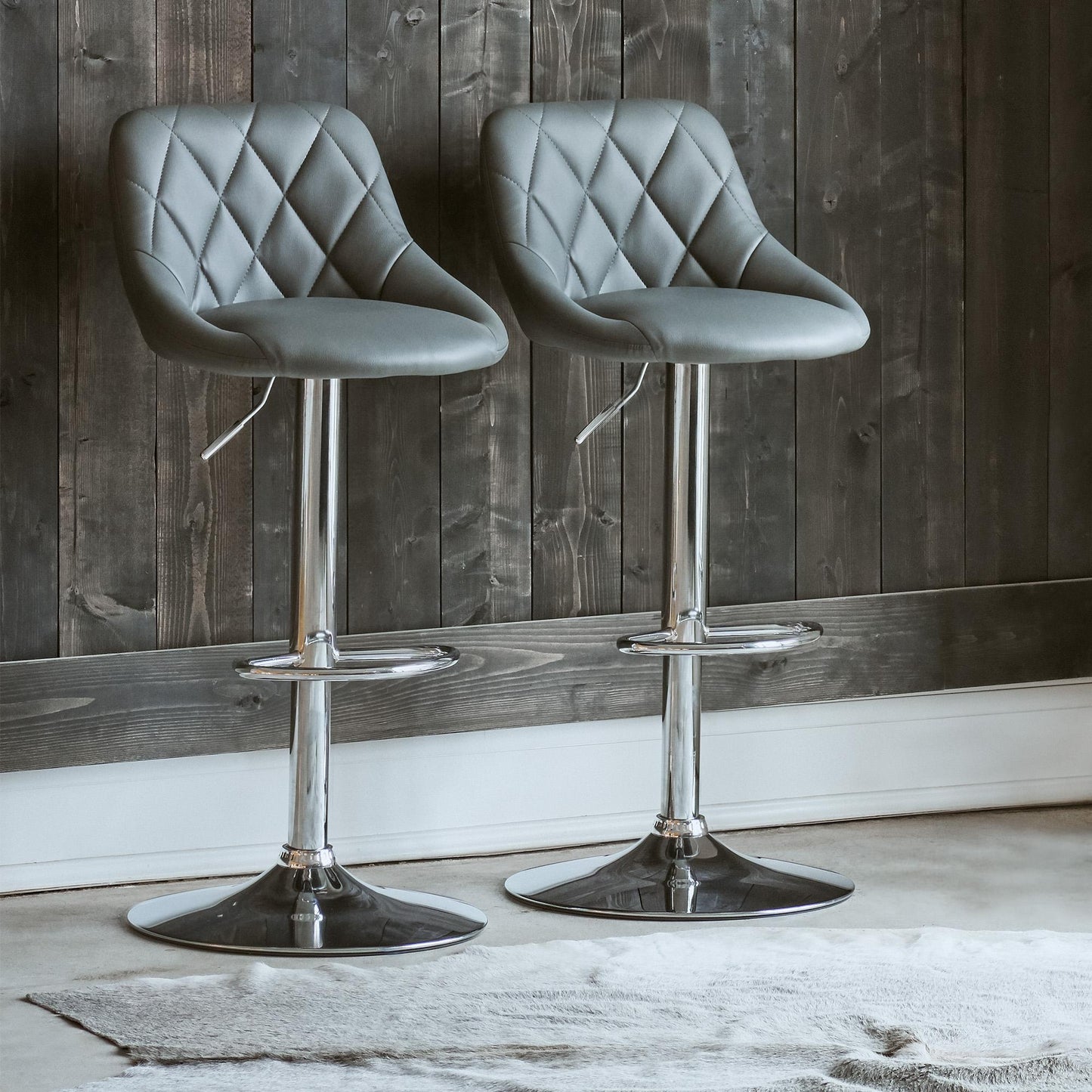 Elements International Melissa BMS900BSE Bar Stool - Gray IMAGE 9