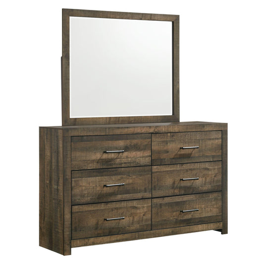 Elements International Bailey BY500DRMR Dresser and Mirror Set IMAGE 1