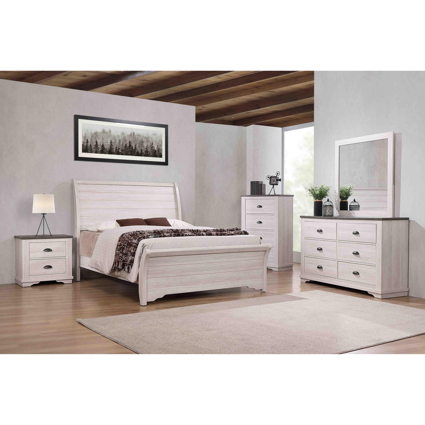 Crown Mark Coralee B8130-2 Nightstand IMAGE 3