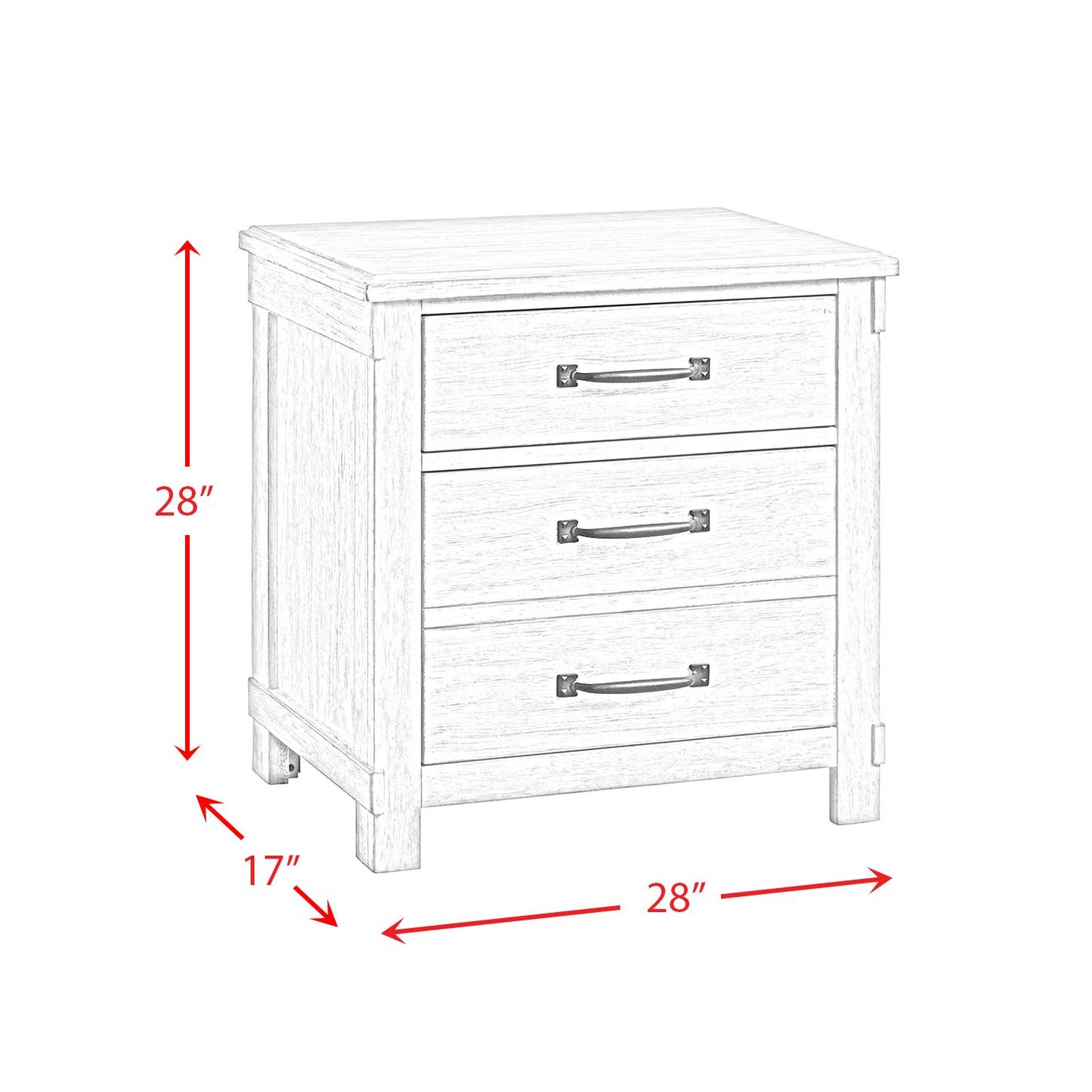 Elements International Scott SC600NS Nightstand with USB Ports IMAGE 11