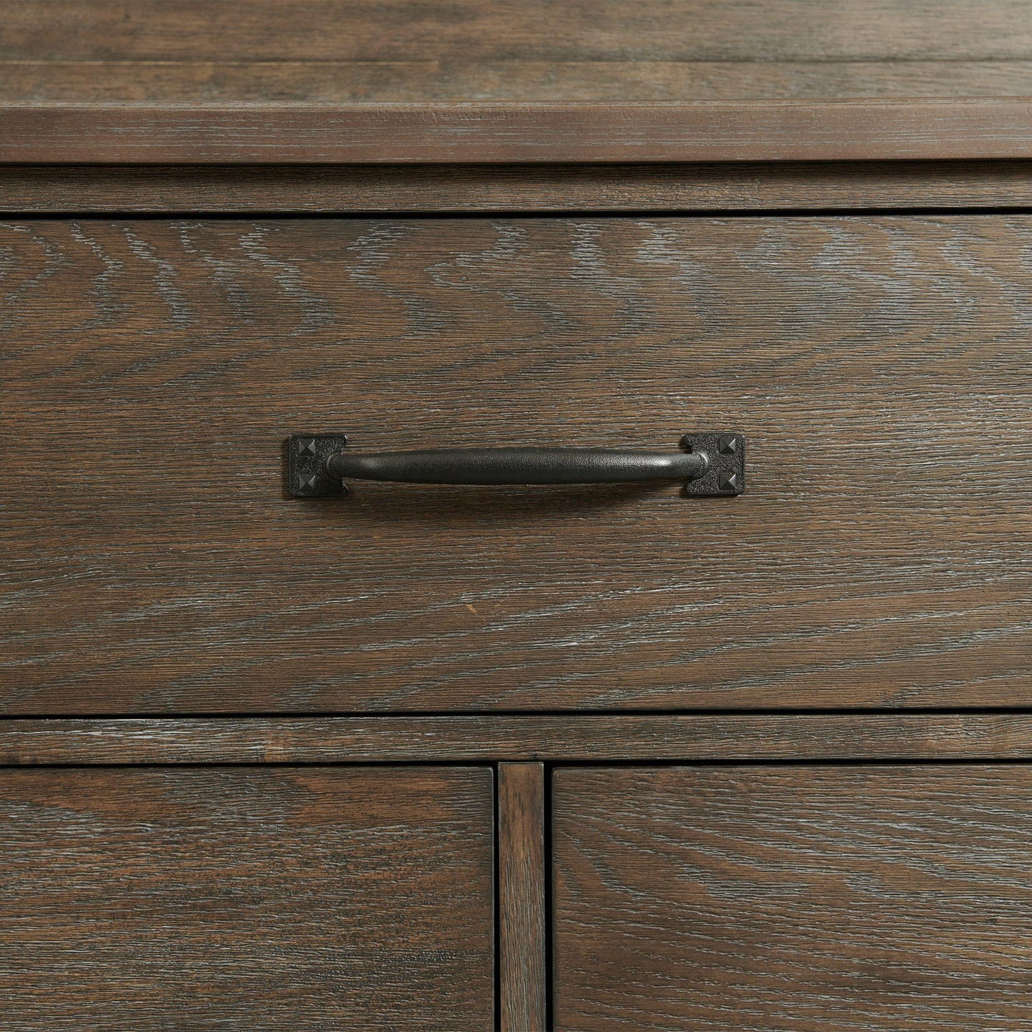 Elements International Scott SC300NS Nightstand with USB Ports - Walnut IMAGE 8