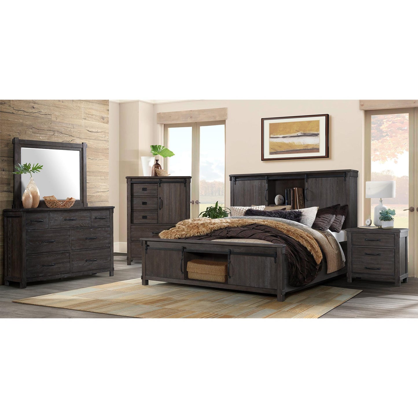 Elements International Scott SC300DR Dresser - Walnut IMAGE 8