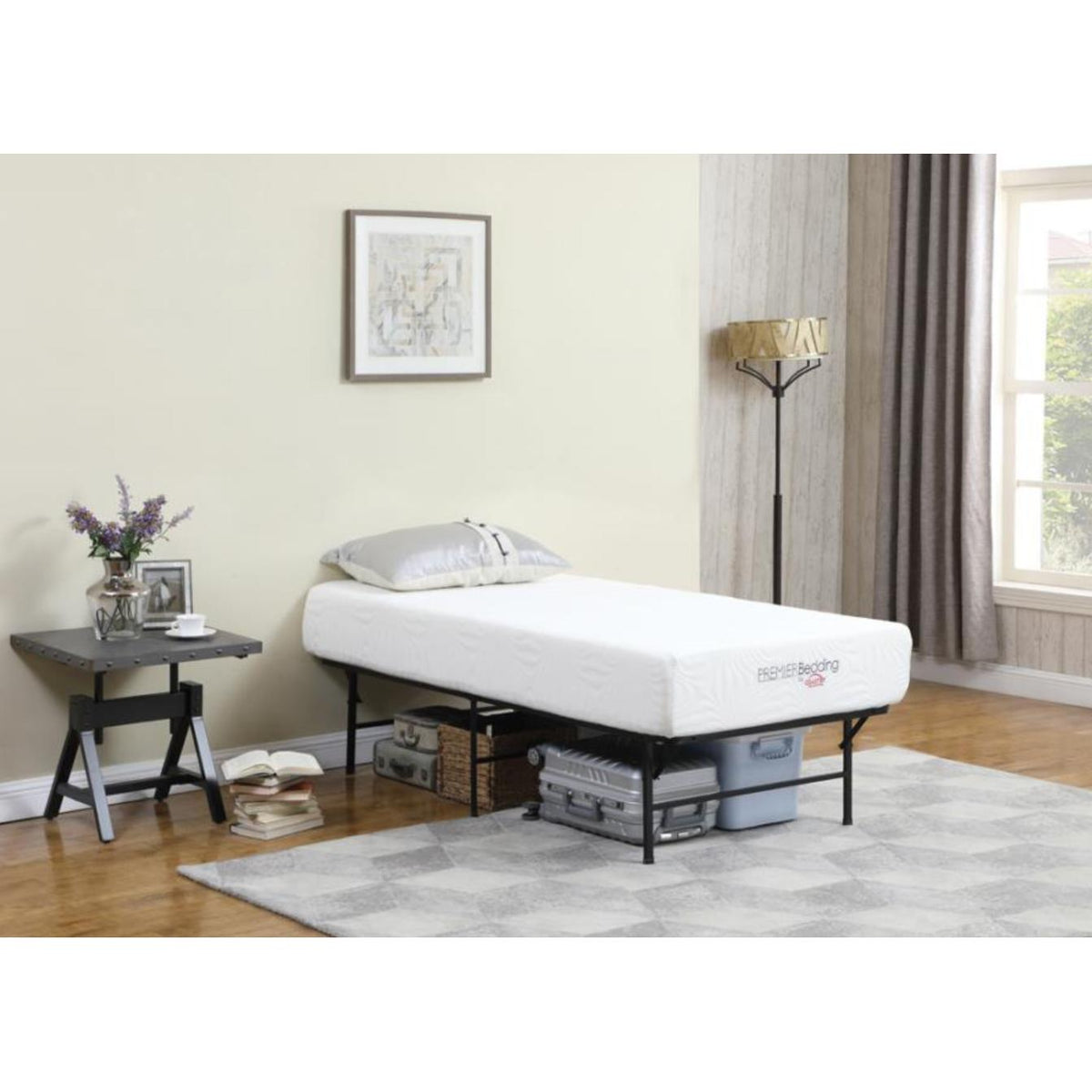 Coaster Furniture Mabel 305957KE Metal Eastern King Mattress Support Platform Bed - Black IMAGE 7