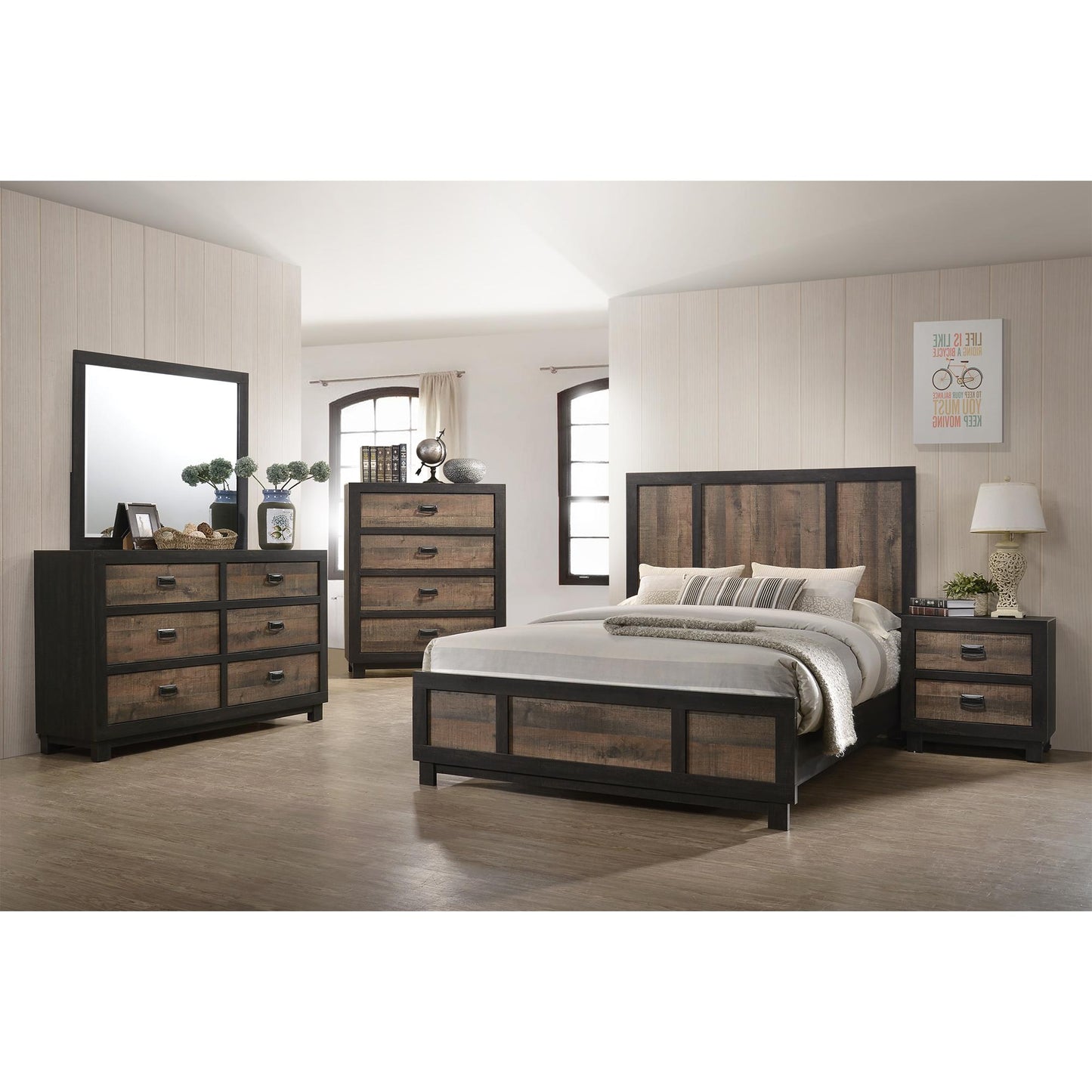 Elements International Harlington HG100DRMR Dresser w/ Mirror Set IMAGE 10