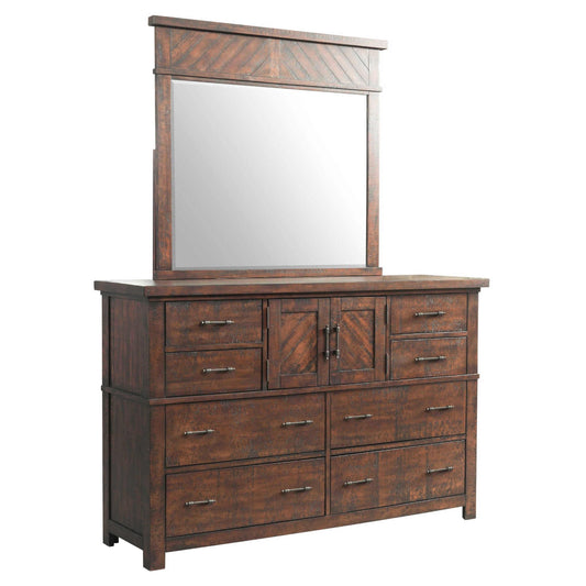 Elements International Jax JX600DRMR Dresser and Mirror Set IMAGE 1