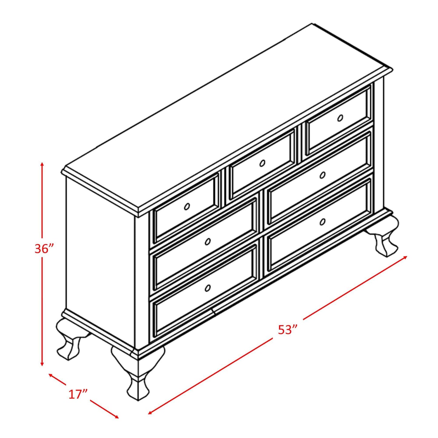 Elements International Jesse JS700DRO Dresser IMAGE 5