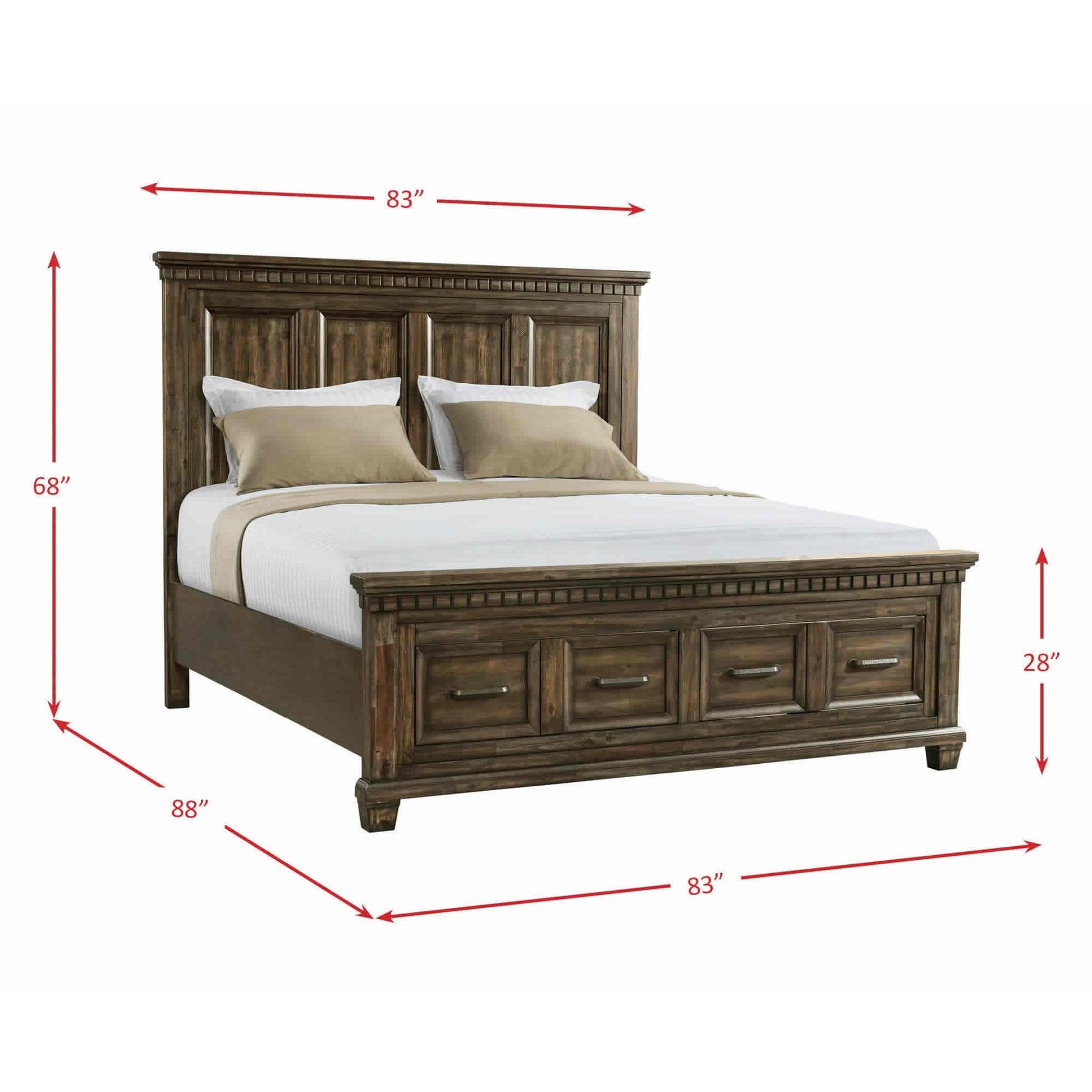Elements International McCabe MB600KB King Platform Storage Bed IMAGE 14