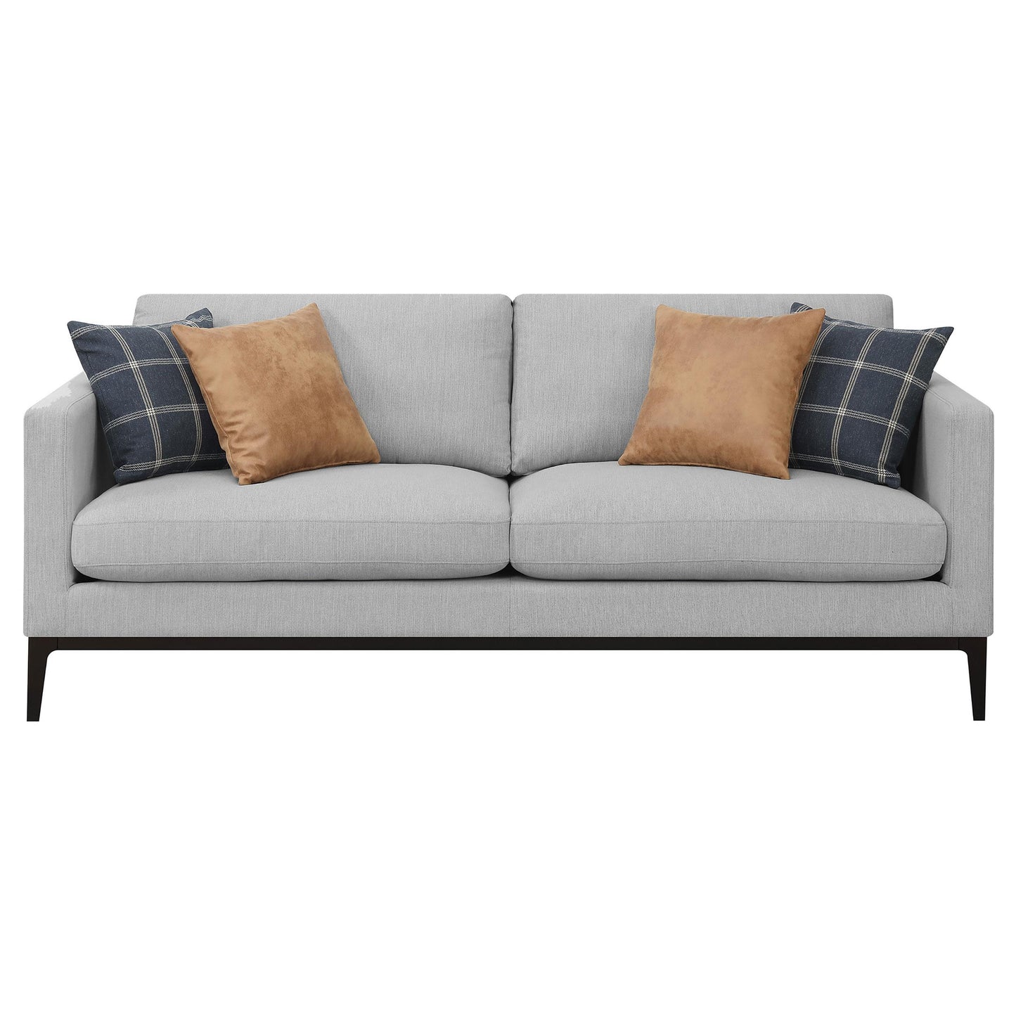 Coaster Furniture Apperson 508681 Upholstered Track Arm Sofa - Light Grey IMAGE 2