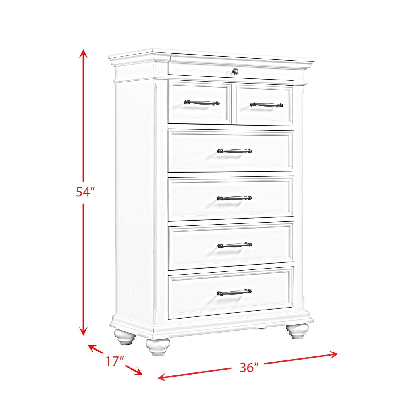 Elements International Slater SR600CH Chest - White IMAGE 11