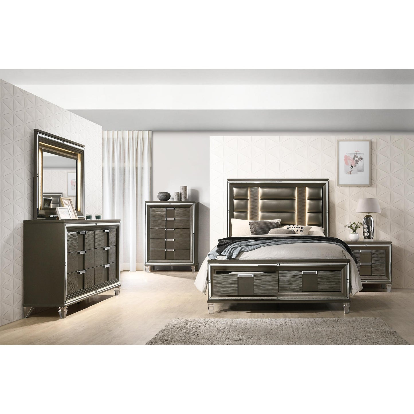 Elements International Twenty Nine TN600DRMR Dresser w/ Mood Lighting Mirror IMAGE 11