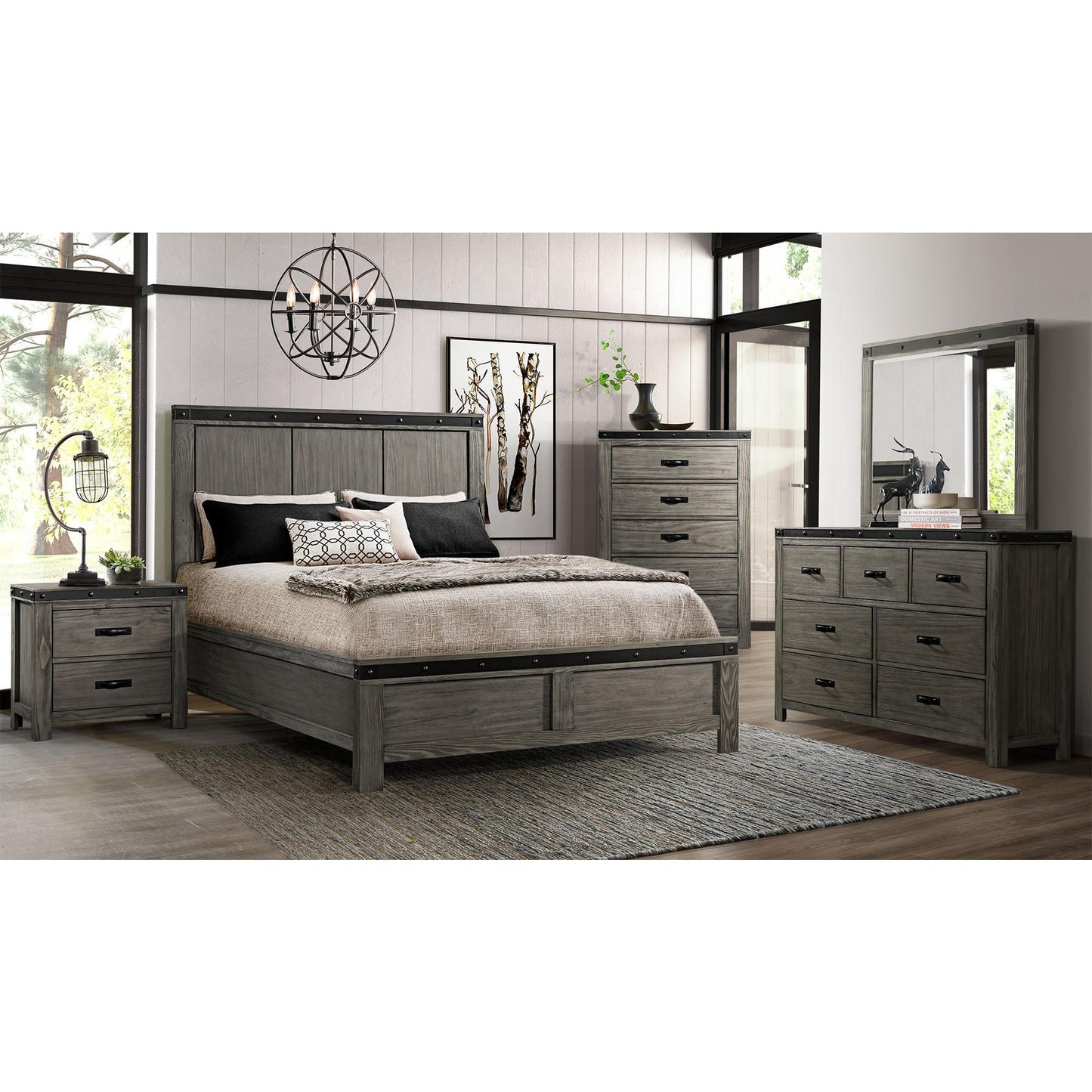 Elements International Wade WE600DRMR Dresser and Mirror Set IMAGE 11