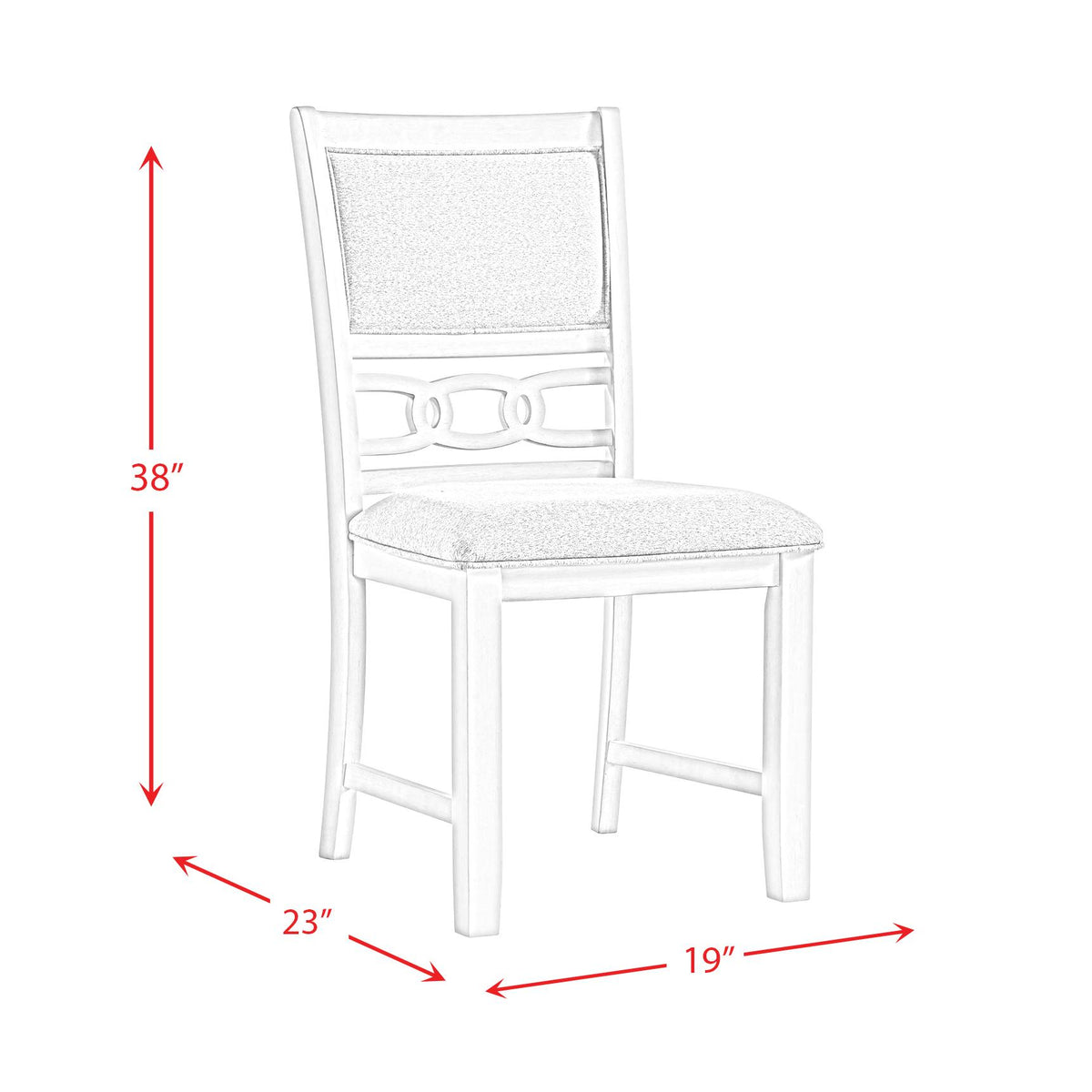 Elements International Amherst DAH700SC Side Chair - Bisque IMAGE 15