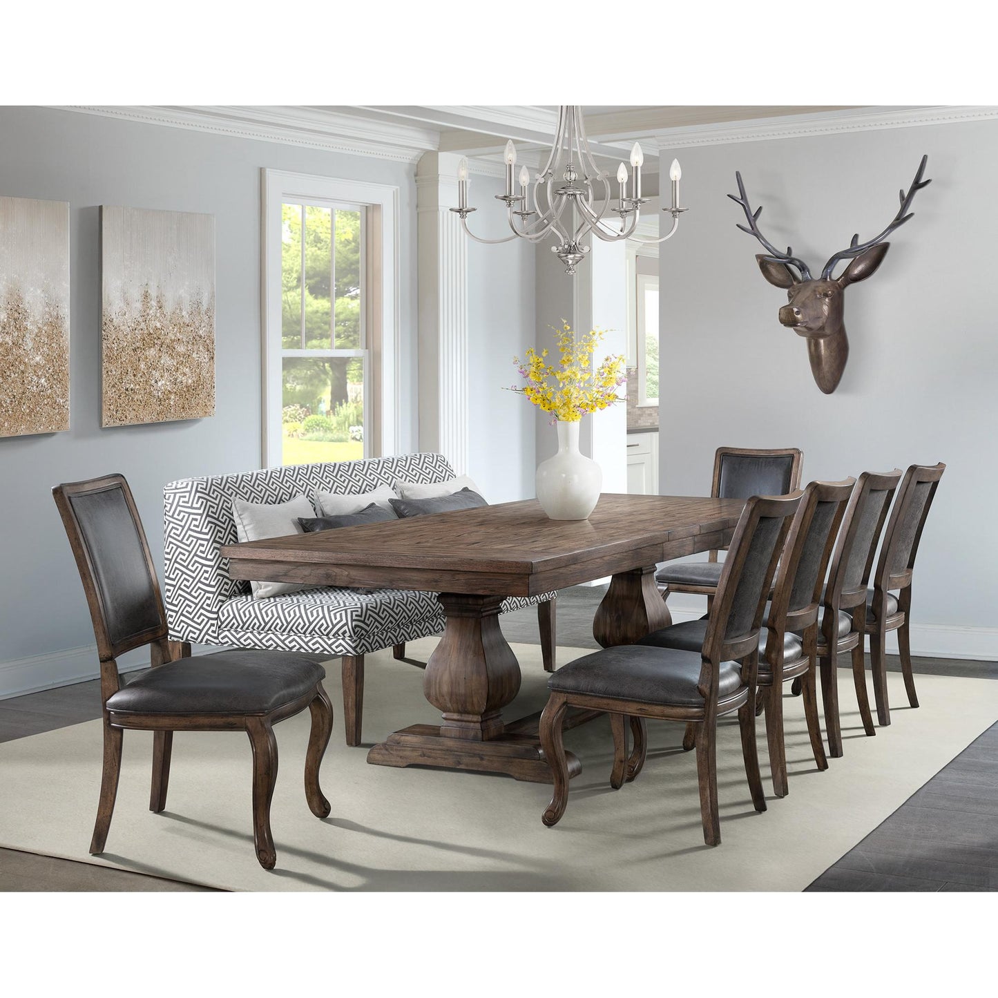 Elements International Gramercy DGC500CLSC Tufted Tall Back Side Chair IMAGE 9
