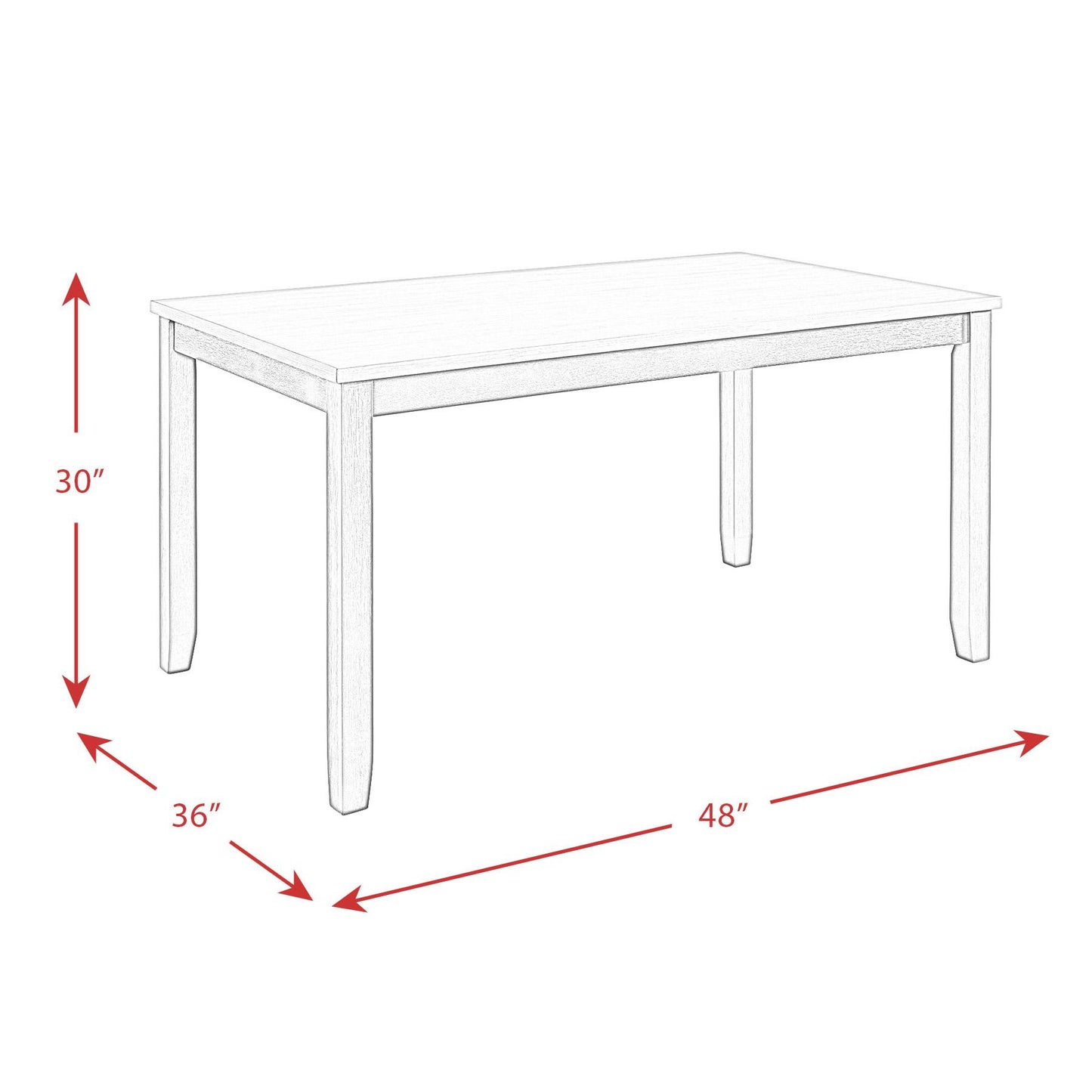 Elements International Martin Brown DMT7005DS 5 pc Dinette IMAGE 17
