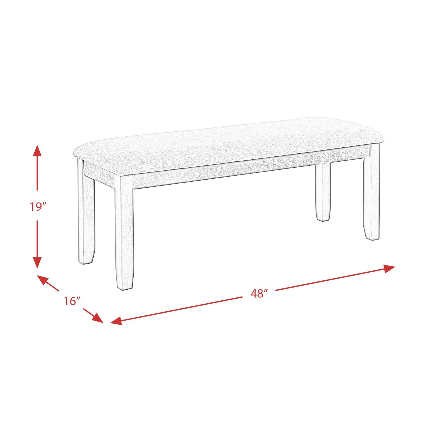 Elements International Martin Gray DMT3006DS 6 pc Dinette IMAGE 18