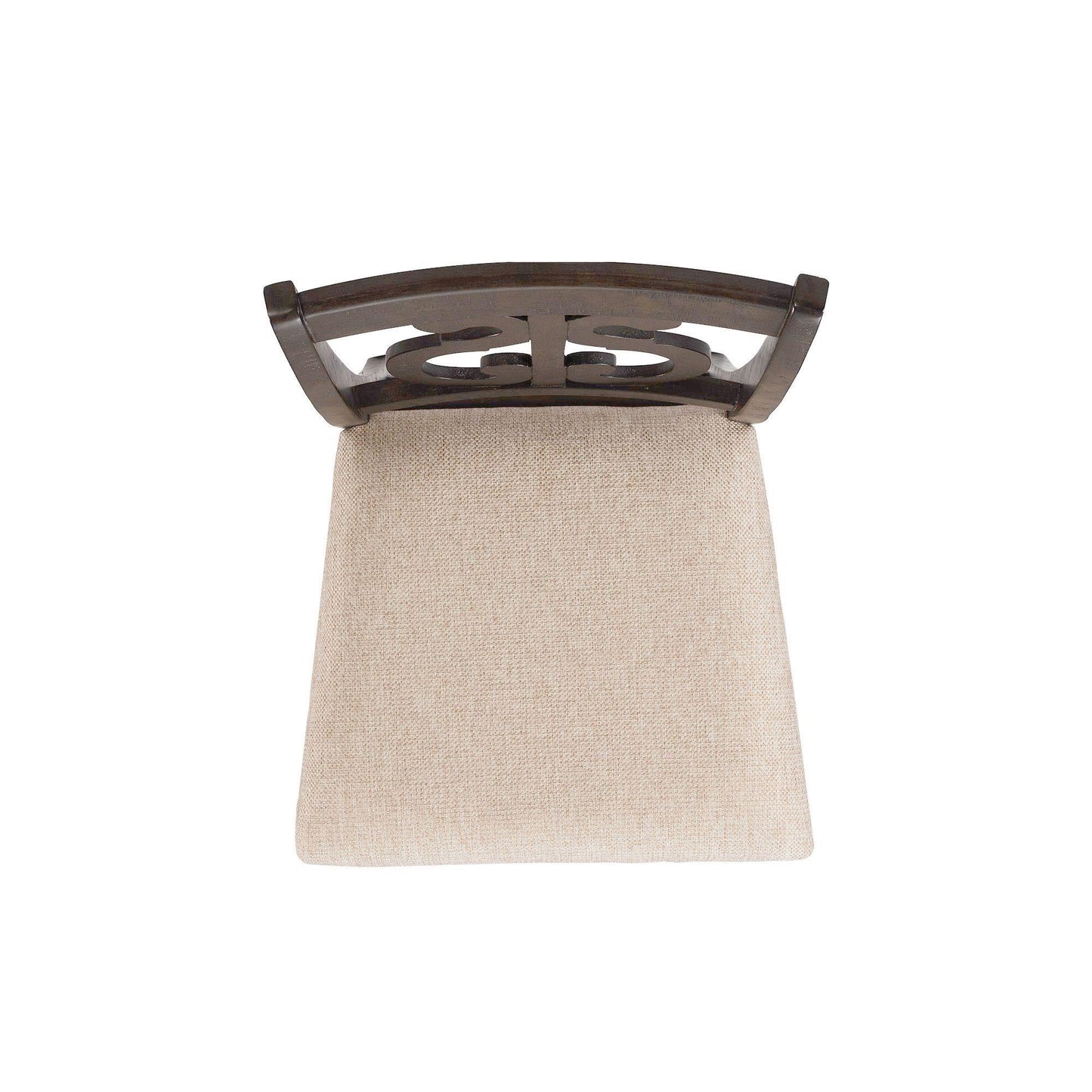 Elements International Stone DST195CSC Counter Height Chair - Smokey Walnut IMAGE 4