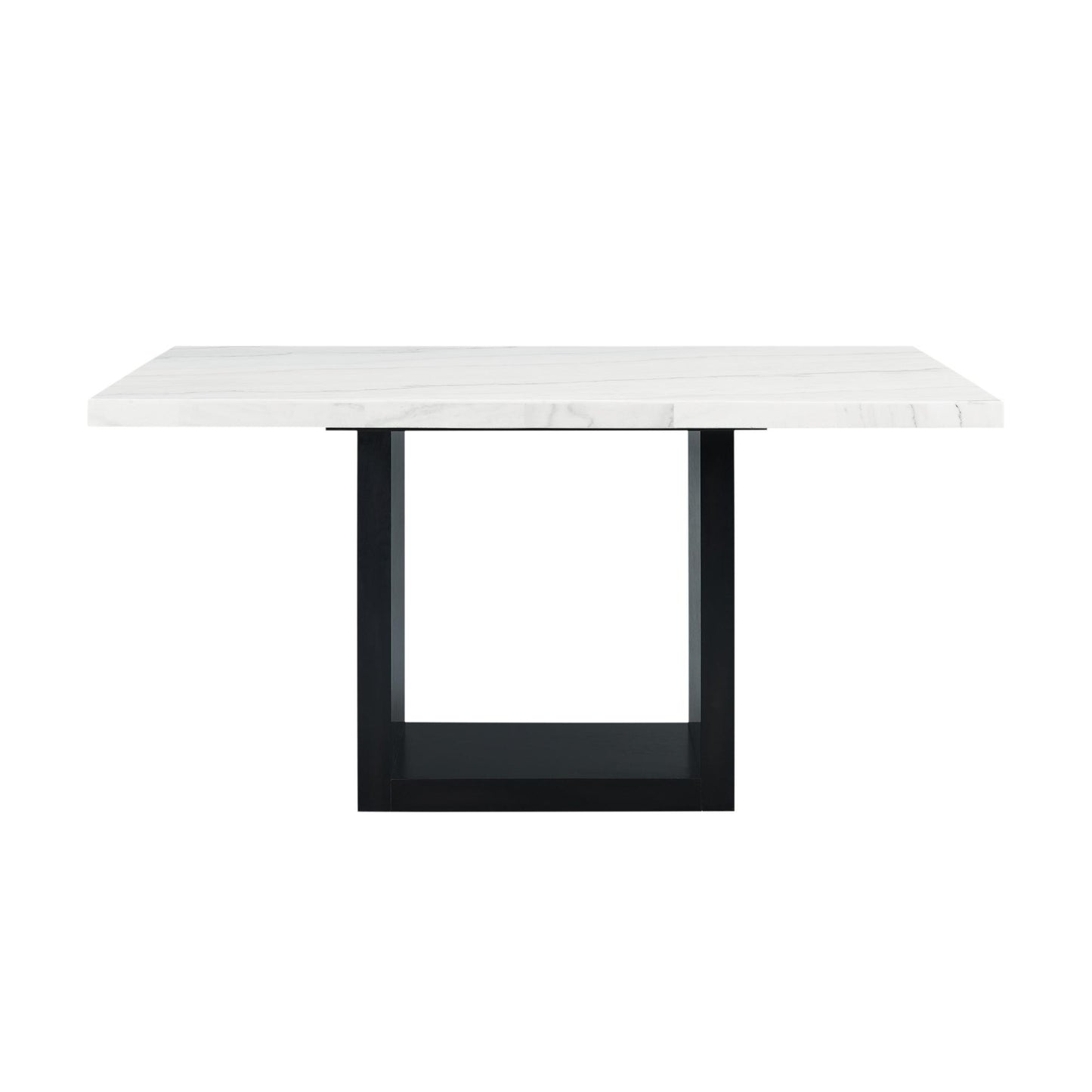 Elements International Valentino CVL500CTTB Counter Height Dining Table - White Marble IMAGE 2