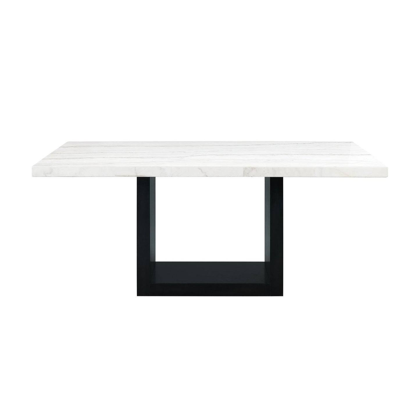 Elements International Valentino CVL500DTB Dining Table - White Marble IMAGE 2