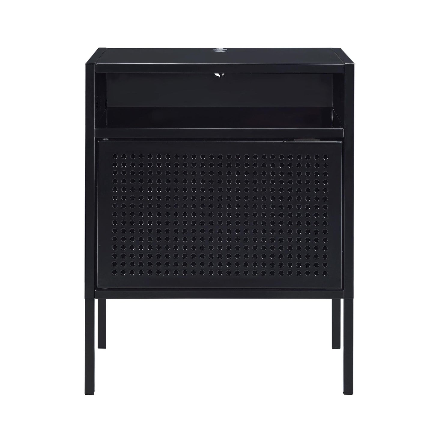 Elements International Ember CEB800NSE Nightstand - Black IMAGE 2