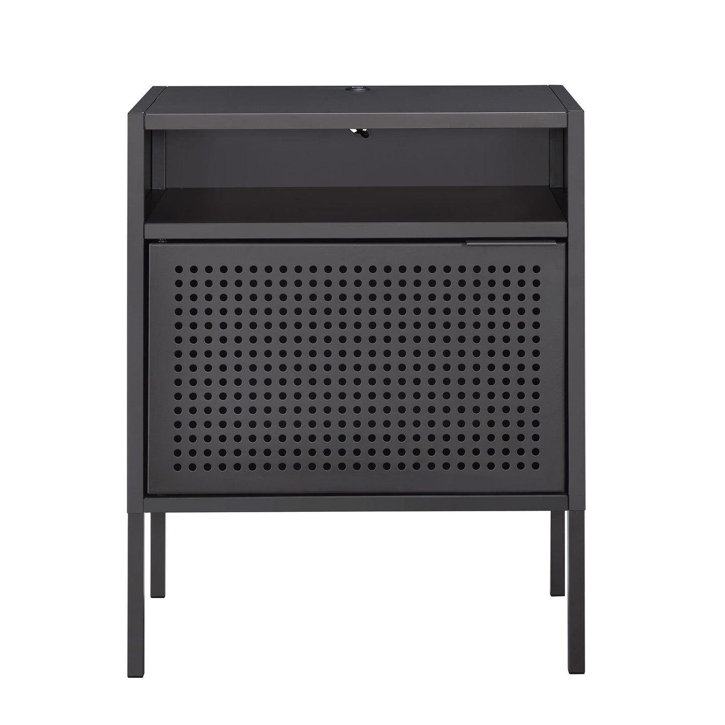 Elements International Ember CEB300NSE Nightstand - Gray IMAGE 2