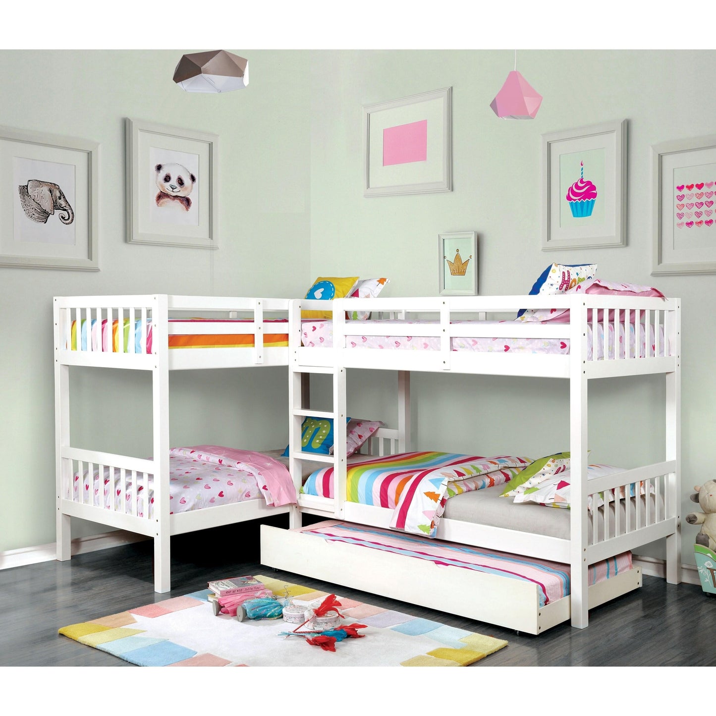 Furniture of America Kids Beds Bunk Bed CM-BK904WH-BED IMAGE 4