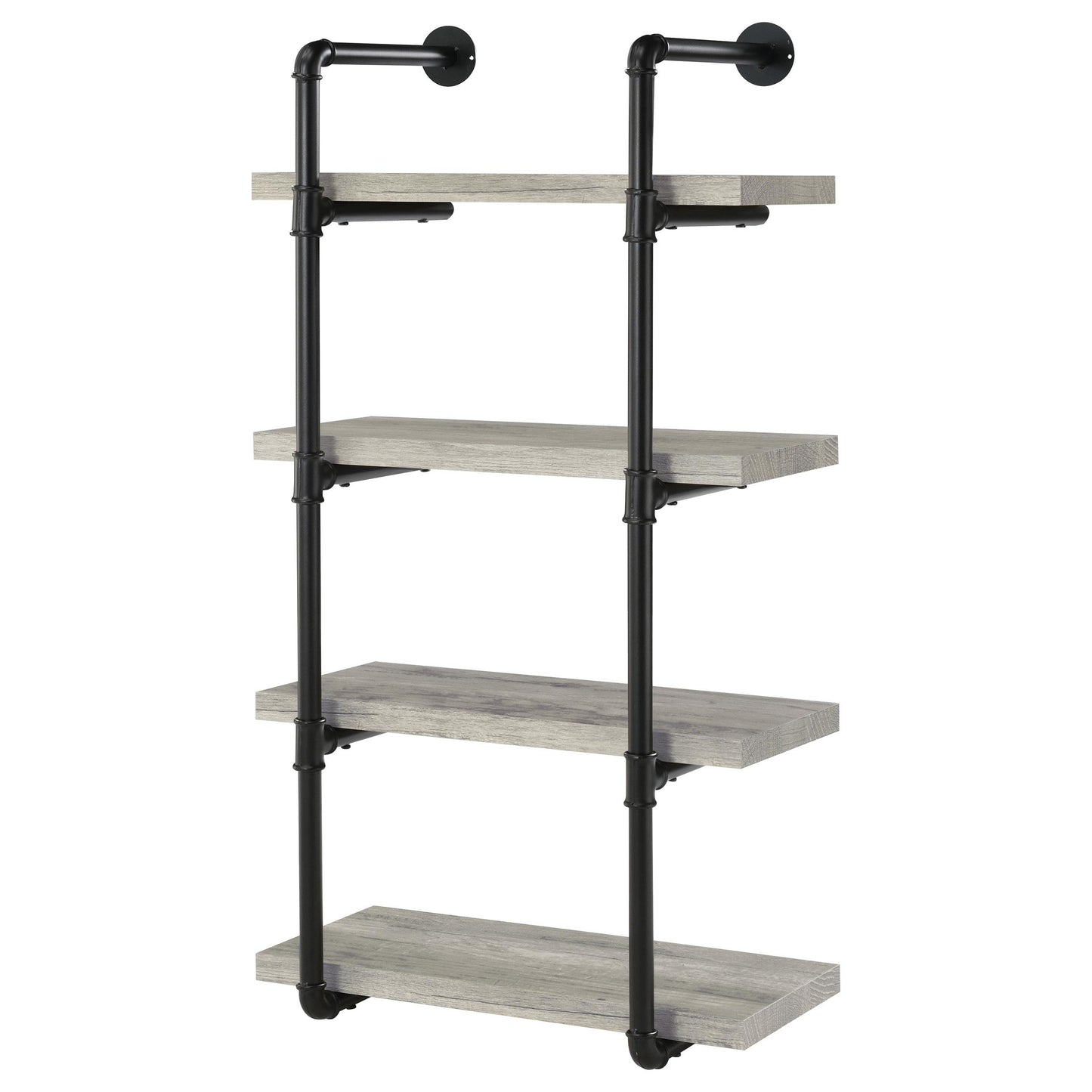 Coaster Furniture Elmcrest 804416 24-inch 4-shelf Wall Bookshelf - Grey Driftwood IMAGE 3