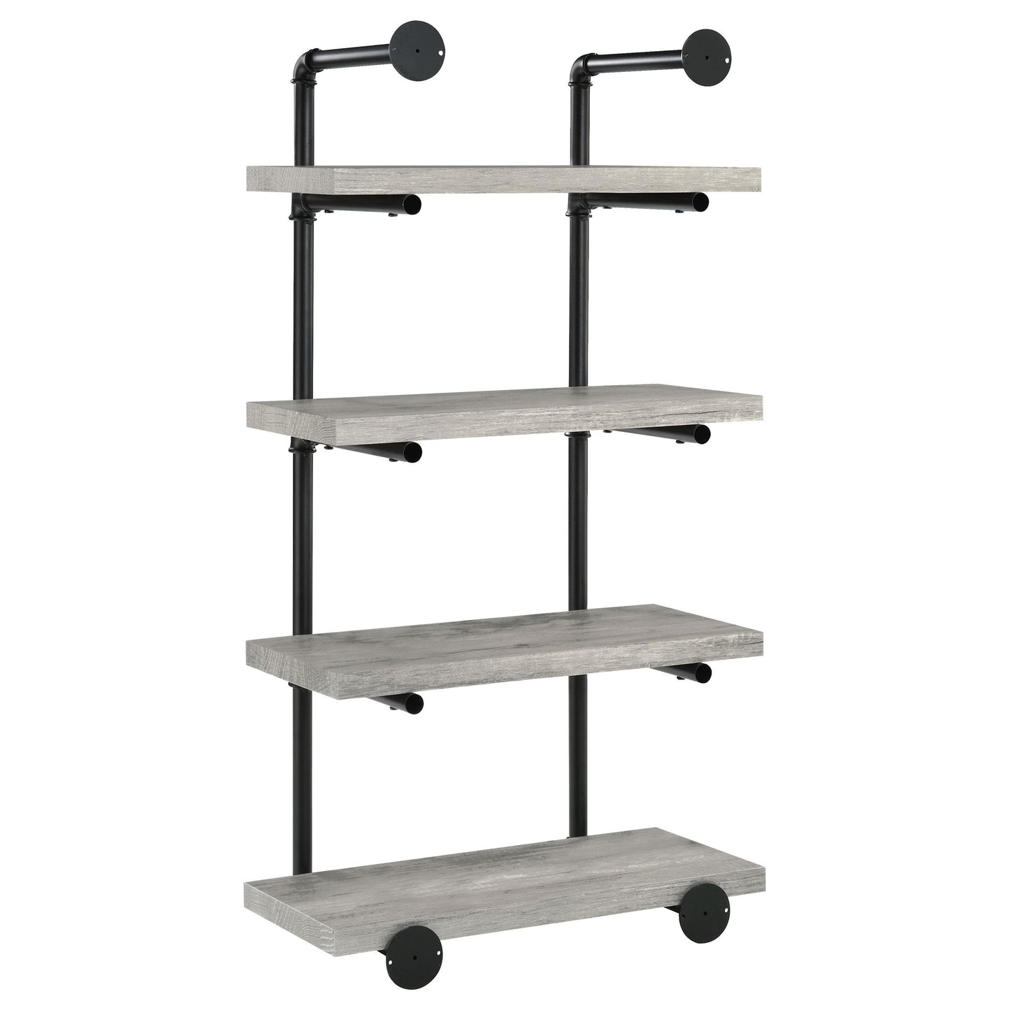 Coaster Furniture Elmcrest 804416 24-inch 4-shelf Wall Bookshelf - Grey Driftwood IMAGE 5